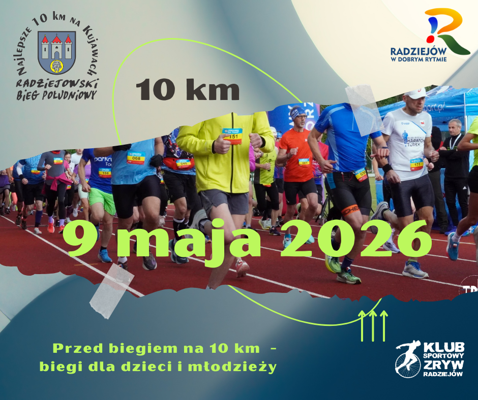 22 edycja Radziejowskiego biegu  Południowego – 9 maja 2026 r.